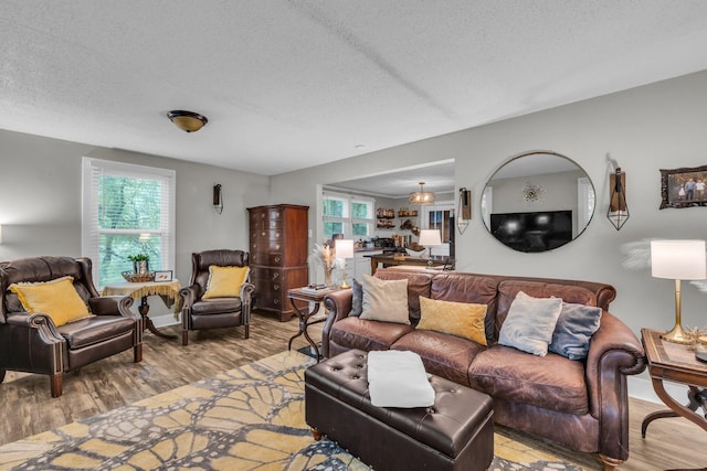 2106 Tunnel Blvd, Chattanooga, TN 37406 - living room with wood finished floors and a textured ceiling