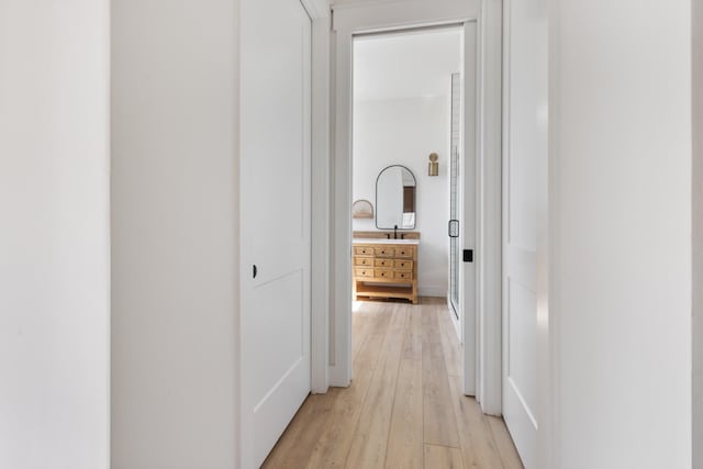 1222 Rock Church Rd, Dickson, TN 37055 - corridor with light wood finished floors