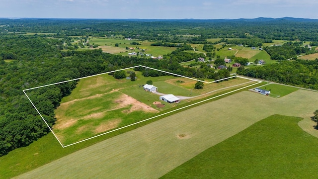 1034 Salem Rd, Lebanon, TN 37090 - aerial view of property and surrounding area featuring property parcel outlined