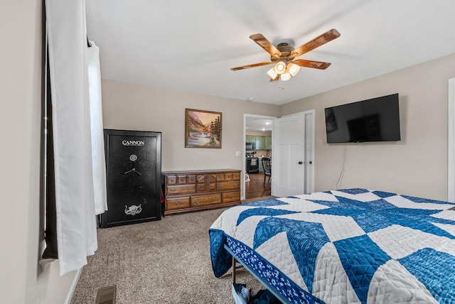 1310 Ray Broyles Rd, Sparta, TN 38583 - bedroom with carpet flooring and ceiling fan