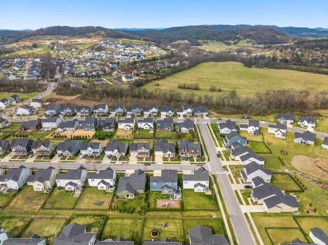 6050 Huntmere Ave, Franklin, TN 37064 - aerial view of property's location featuring nearby suburban area and mountains