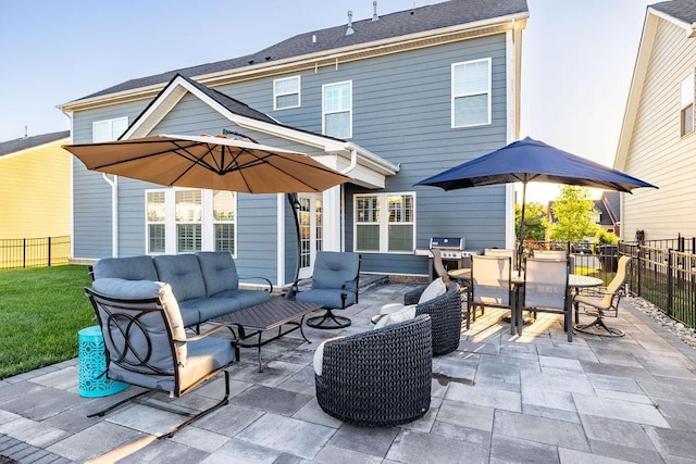 6050 Huntmere Ave, Franklin, TN 37064 - view of patio / terrace featuring an outdoor hangout area and outdoor dining area