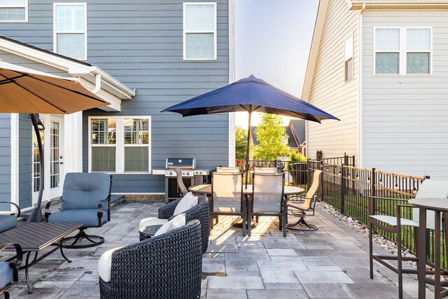 6050 Huntmere Ave, Franklin, TN 37064 - view of patio / terrace with area for grilling, outdoor dining space, and an outdoor living space