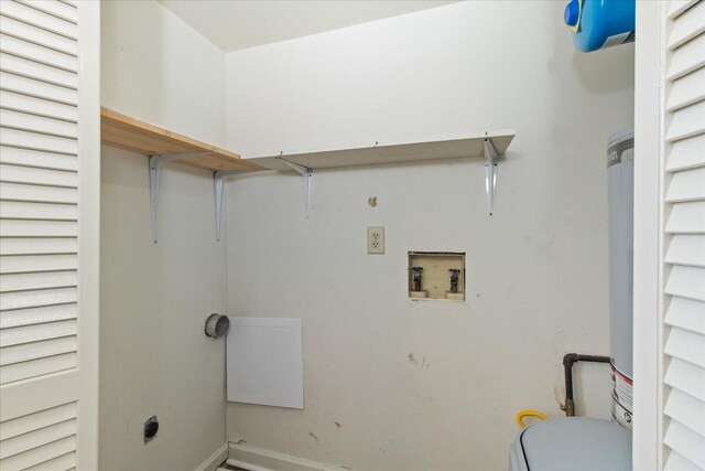 2101 Benton Hall Ct, Columbia, TN 38401 - laundry area featuring washer hookup, hookup for an electric dryer, and baseboards