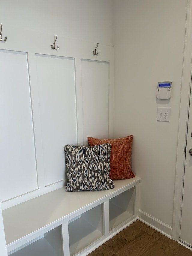 6705 Major Hutchings Dr, Hermitage, TN 37076 - mudroom featuring dark wood-style flooring and baseboards