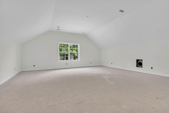 1586 Ryes Chapel Rd, Southside, TN 37171 - additional living space featuring vaulted ceiling and baseboards