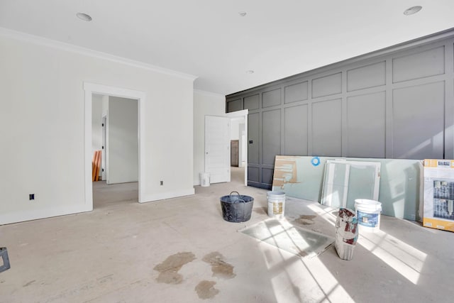 1586 Ryes Chapel Rd, Southside, TN 37171 - bedroom with a decorative wall and crown molding