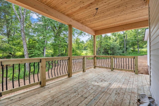 1586 Ryes Chapel Rd, Southside, TN 37171 - wooden terrace with view of scattered trees