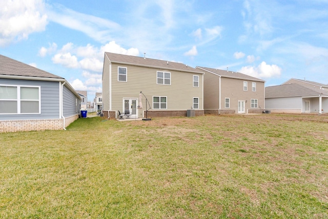 4043 Beach Way, White House, TN 37188 - rear view of property with a yard and central AC unit