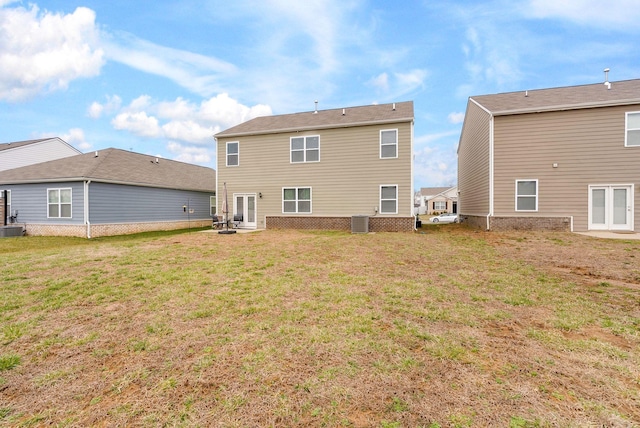 4043 Beach Way, White House, TN 37188 - rear view of property featuring central AC and a lawn