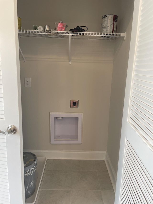 338 Savoy Loop, Nolensville, TN 37135 - laundry room featuring hookup for an electric dryer, tile patterned flooring, and baseboards