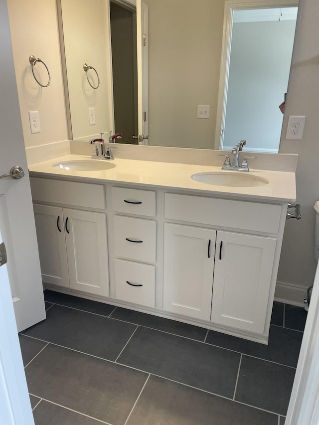 332 Savoy Loop, Nolensville, TN 37135 - bathroom featuring tile patterned flooring, double vanity, and toilet