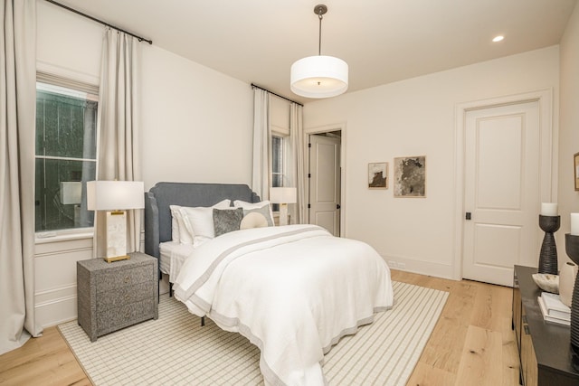1302 Pillow St, Nashville, TN 37203 - bedroom featuring light wood-style floors, recessed lighting, and baseboards