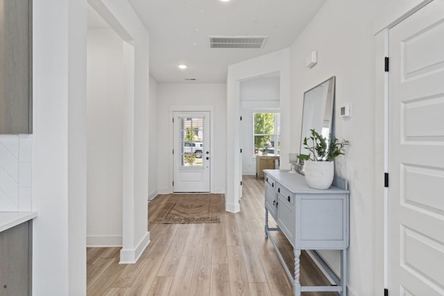 285 Gulfstream Dr, Gallatin, TN 37066 - entrance foyer with light wood-type flooring, recessed lighting, and baseboards