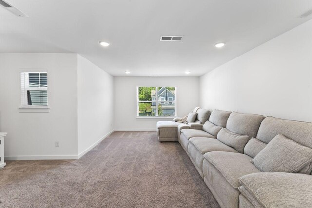 285 Gulfstream Dr, Gallatin, TN 37066 - carpeted living area with baseboards and recessed lighting