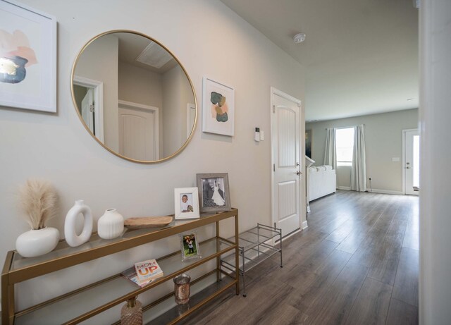 430 Burnley Way, Murfreesboro, TN 37128 - hall featuring wood finished floors and baseboards