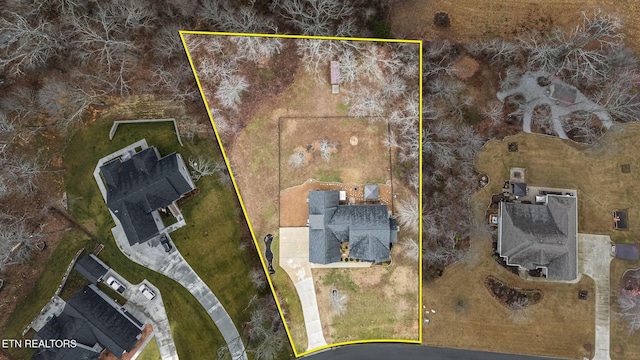 569 Station Circle Cir, Tullahoma, TN 37388 - aerial overview of property's location featuring property boundaries highlighted