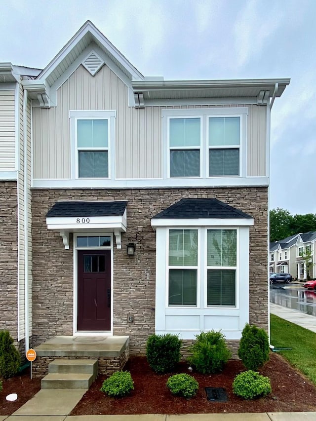 4316 Summercrest Blvd Unit 800, Antioch, TN 37013 - view of front of home with board and batten siding and stone siding