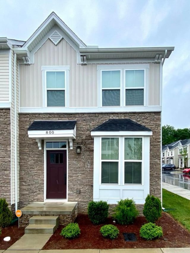 4316 Summercrest Blvd Unit 800, Antioch, TN 37013 - view of front of home with board and batten siding and stone siding