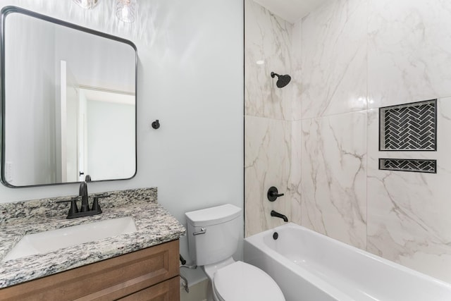 712 N 5th St, Nashville, TN 37207 - full bathroom with vanity, toilet, and bathing tub / shower combination