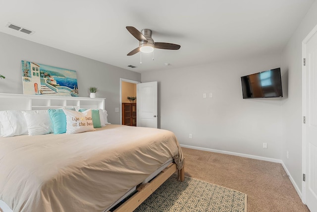 2034 Lincoln Rd, Spring Hill, TN 37174 - bedroom featuring carpet flooring, baseboards, and a ceiling fan