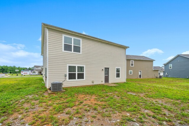 3751 Spahn Ln, Murfreesboro, TN 37128 - back of house with a yard and central air condition unit