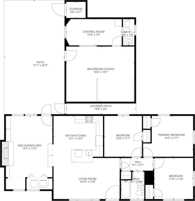 2101 Dearborn Dr, Nashville, TN 37214 - room layout