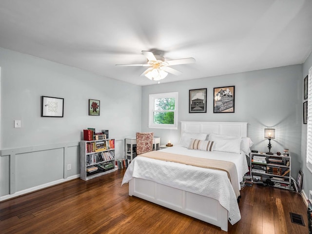 2521 Greens Mill Rd, Columbia, TN 38401 - bedroom with wood finished floors and a ceiling fan