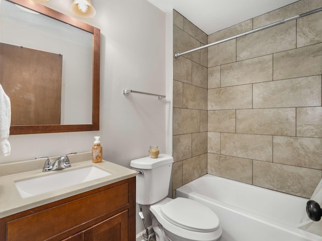 2521 Greens Mill Rd, Columbia, TN 38401 - full bath with toilet, vanity, and tub / shower combination