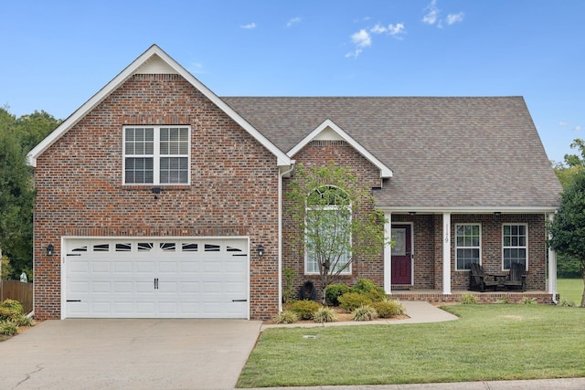 1179 Viewmont Dr, Clarksville, TN 37040 - traditional-style home with brick siding, concrete driveway, an attached garage, and a front yard