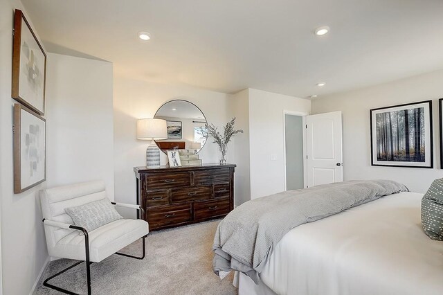 5053 Lawler Ln, Old Hickory, TN 37138 - bedroom with light colored carpet, recessed lighting, and baseboards