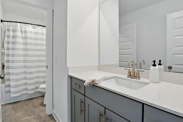 836 Ewell Farm Dr, Spring Hill, TN 37174 - full bath with vanity, toilet, and shower / bath combination with curtain