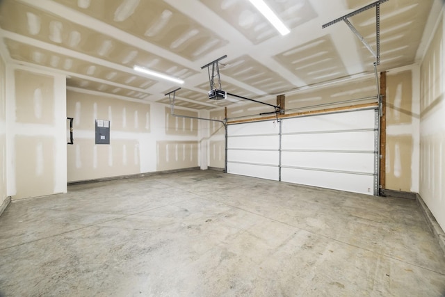 700 Taylor Bend Rd, Columbia, TN 38401 - garage featuring electric panel and a garage door opener