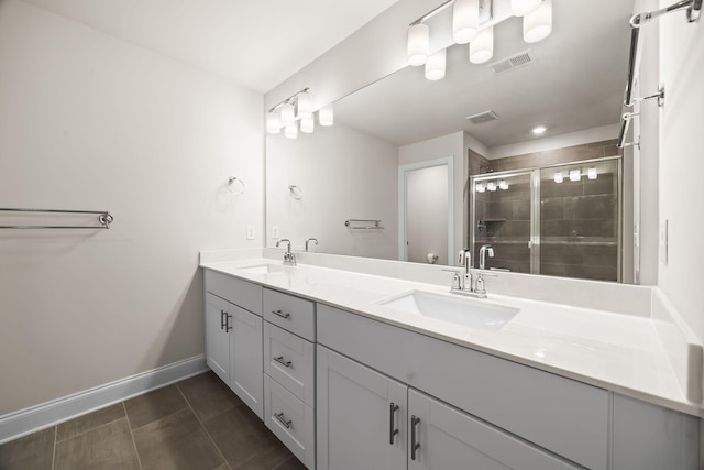 700 Taylor Bend Rd, Columbia, TN 38401 - full bath with double vanity, a stall shower, and baseboards