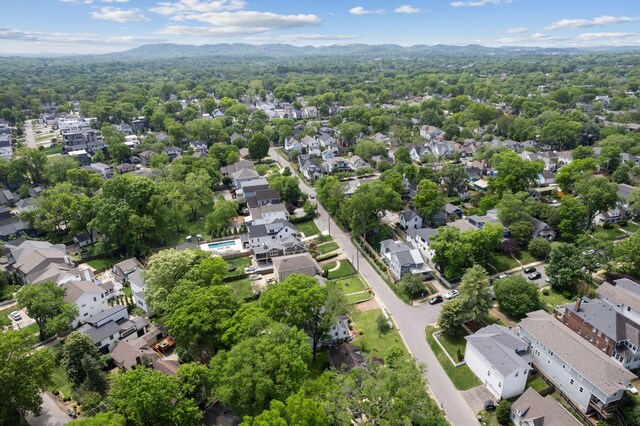 2401 Vaulx Ln, Nashville, TN 37204 - aerial perspective of suburban area featuring mountains