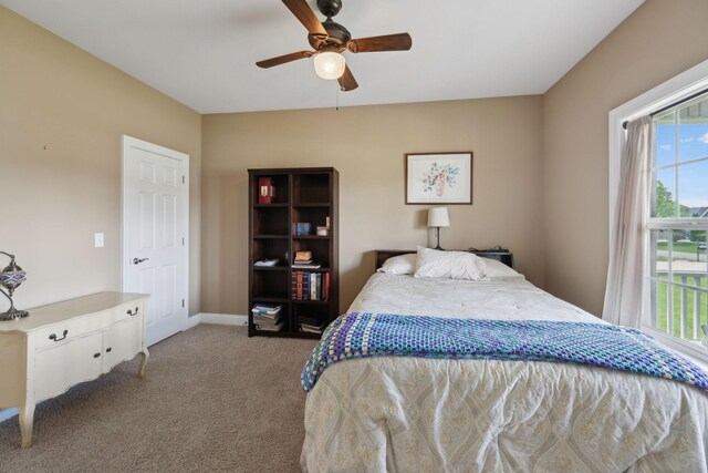 4322 Thoroughbred Ln, Murfreesboro, TN 37127 - bedroom with carpet, baseboards, and a ceiling fan