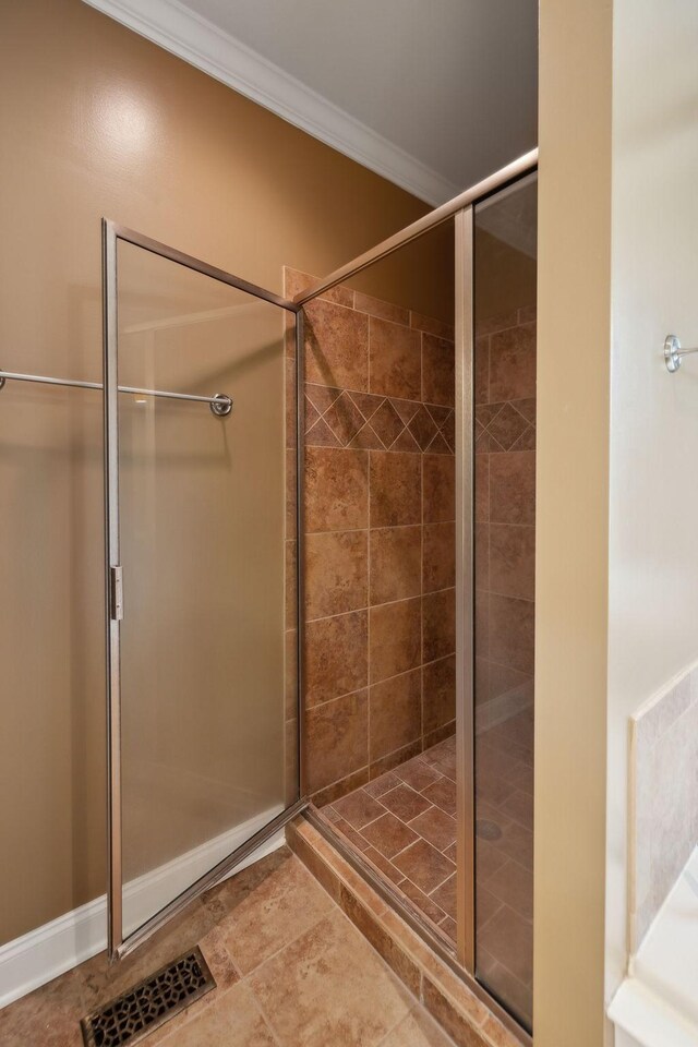4322 Thoroughbred Ln, Murfreesboro, TN 37127 - full bathroom with a stall shower and ornamental molding