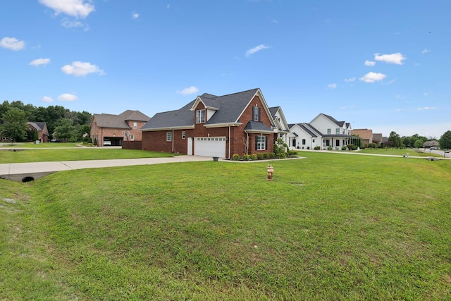 4322 Thoroughbred Ln, Murfreesboro, TN 37127 - traditional-style house featuring concrete driveway, a front yard, and brick siding