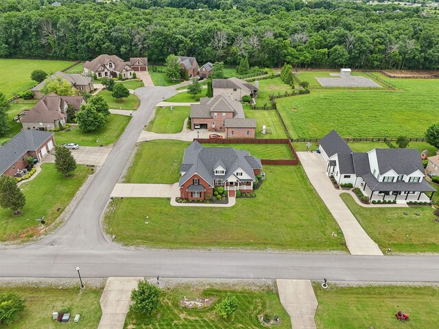 4322 Thoroughbred Ln, Murfreesboro, TN 37127 - aerial perspective of suburban area with a forest