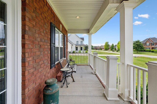 4322 Thoroughbred Ln, Murfreesboro, TN 37127 - porch featuring a residential view