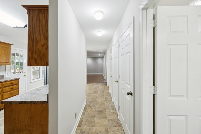 3031 Hartford Dr, Murfreesboro, TN 37129 - hallway featuring baseboards and stone finish floors