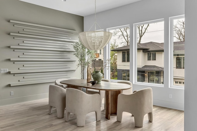 2801A W Kirkwood Ave, Nashville, TN 37204 - dining space featuring wood finished floors and baseboards