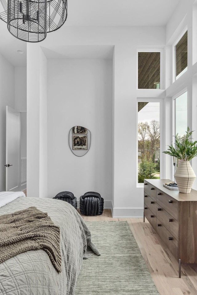 2801A W Kirkwood Ave, Nashville, TN 37204 - bedroom featuring light wood-style flooring and baseboards