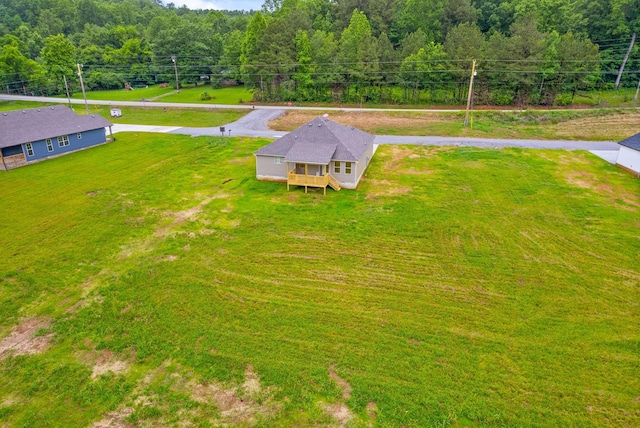 1928 Flats Rd, Cunningham, TN 37052 - aerial view of property and surrounding area featuring a forest