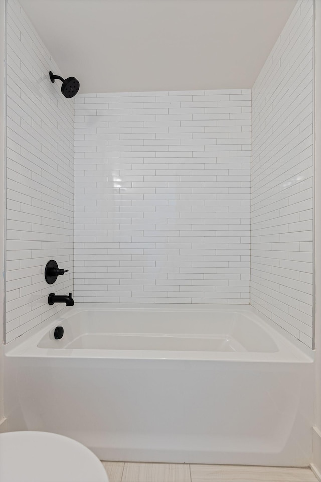 2801B W Kirkwood Ave, Nashville, TN 37204 - bathroom featuring toilet and washtub / shower combination