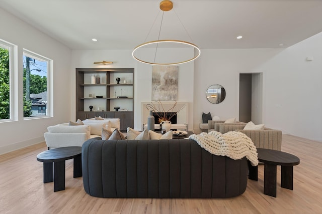 2801B W Kirkwood Ave, Nashville, TN 37204 - living room with light wood-style flooring and recessed lighting