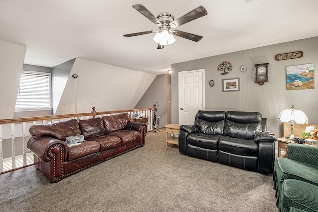 124 Gale Ln, La Vergne, TN 37086 - living area featuring ceiling fan and carpet