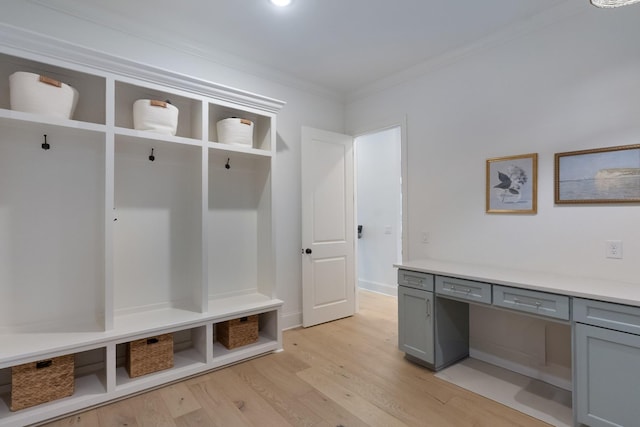 4761 Woodrow Pl, Arrington, TN 37014 - mudroom with light wood-style floors and ornamental molding