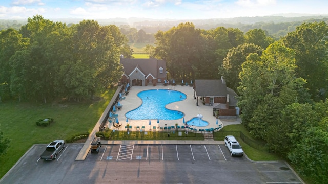 4761 Woodrow Pl, Arrington, TN 37014 - community pool with a patio and a mountain view