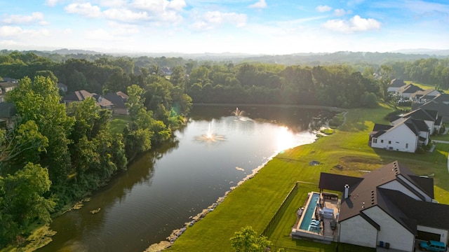 4761 Woodrow Pl, Arrington, TN 37014 - drone / aerial view of a nearby body of water and a forest